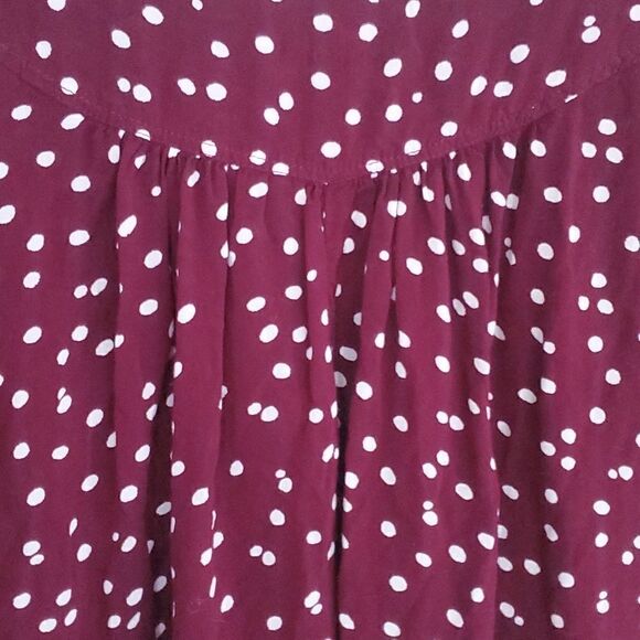 Anthropologie Maeve Maroon Top - Picture 9 of 10